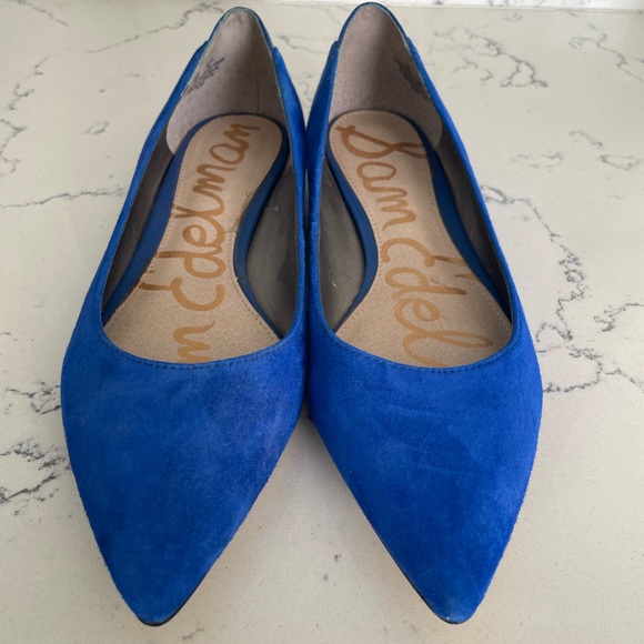 Sam Edelman Rae Pointed Toe Suede Flats - Picture 2 of 5